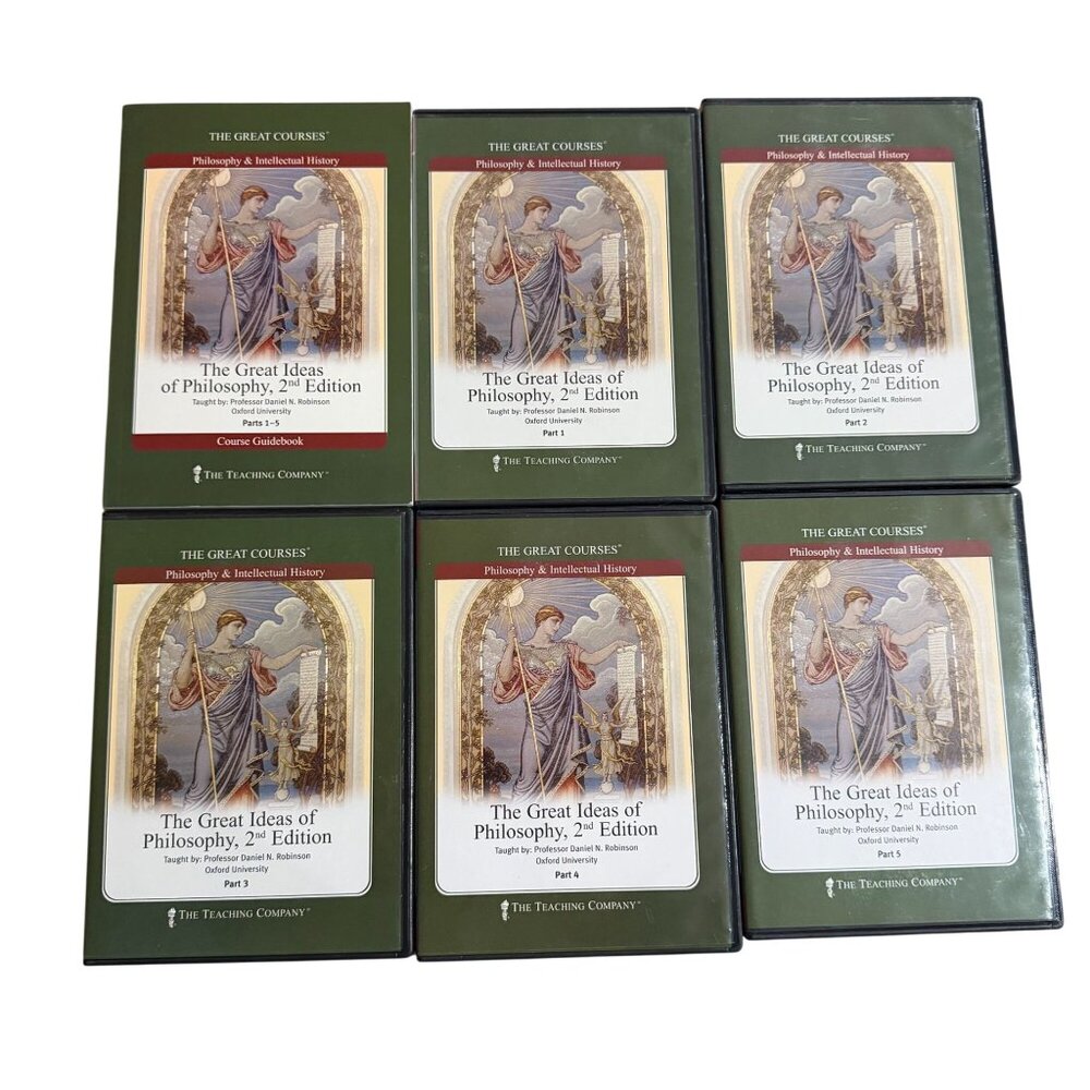 Great Courses Great Ideas of Philosophy 2nd Ed Robinson CDs Guidebook Complete